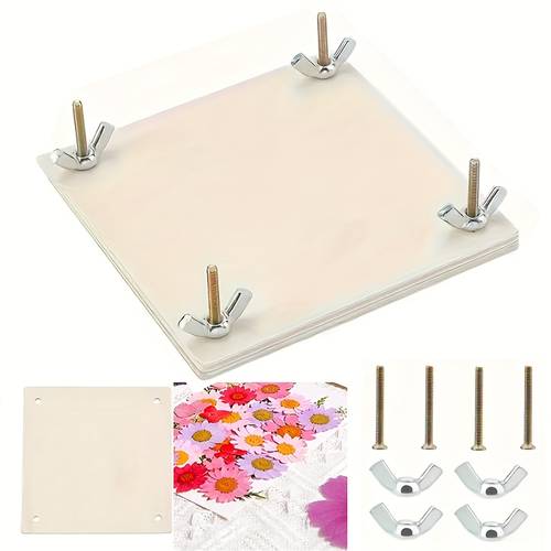 1pc wooden flower press kit wooden flower specimen making flower press tool adult pressed flower preservation kit craft tool
