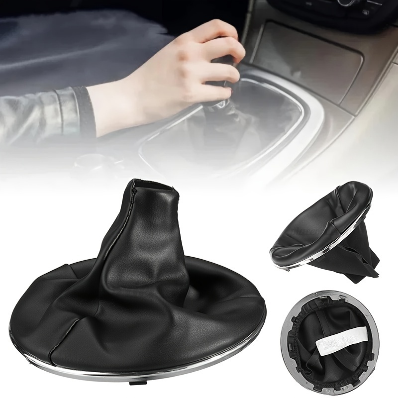 

For Fiat 500 Gear Shift Cover, Pu Leather Shifter Boot Dust Protector Replacement For Manual Transmission Vehicles