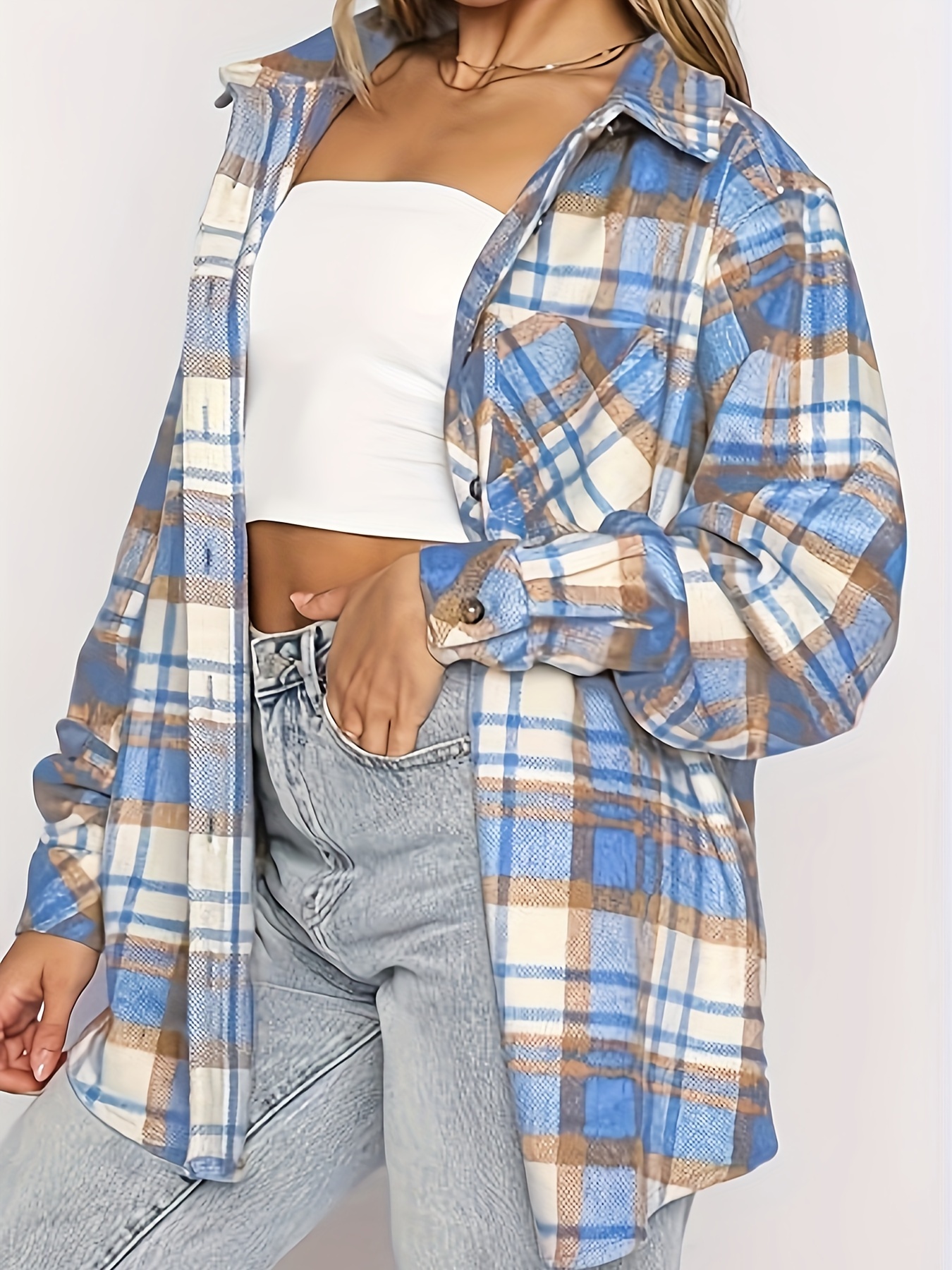 women flannel shirts sold on Temu United States