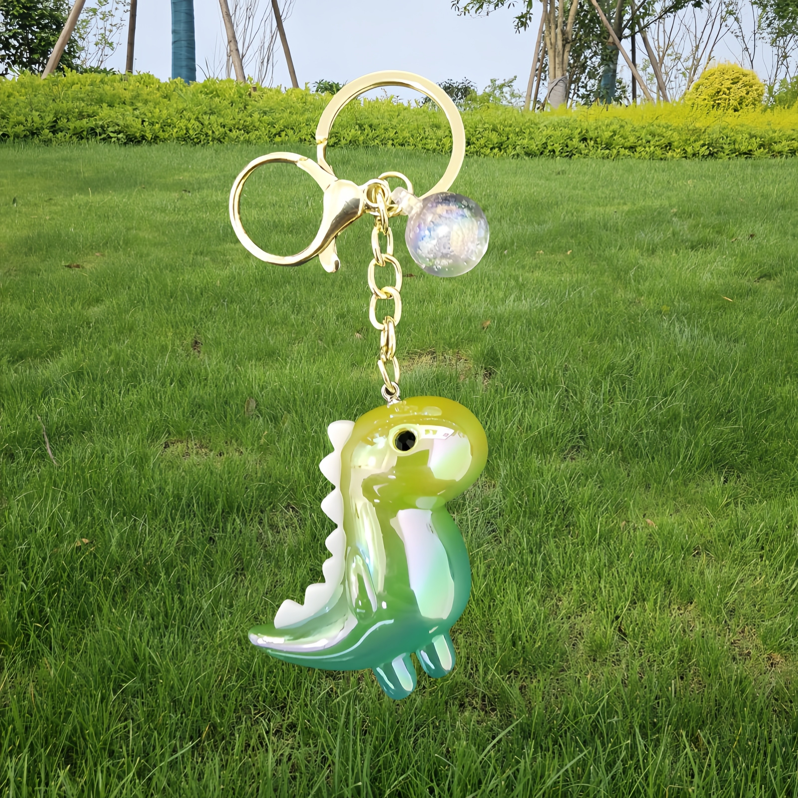 glow in dark dinosaur keychain abs material cartoon - Temu