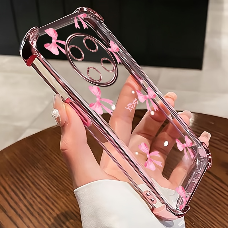 TEMU Coque de téléphone - Protection électroplaquée aux pour Honor Magic 7 Lite, Bord , Transparent, Coque de téléphone antichoc