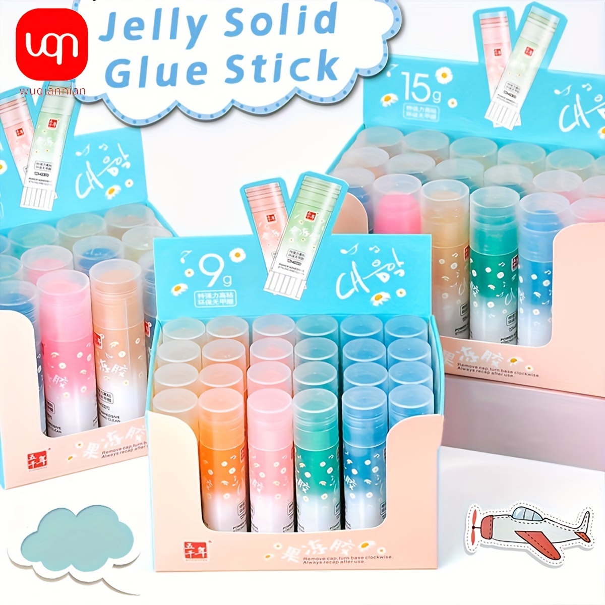 Whole Box Vanishing Color Jelly Student Glue Stick Craft Art - Temu