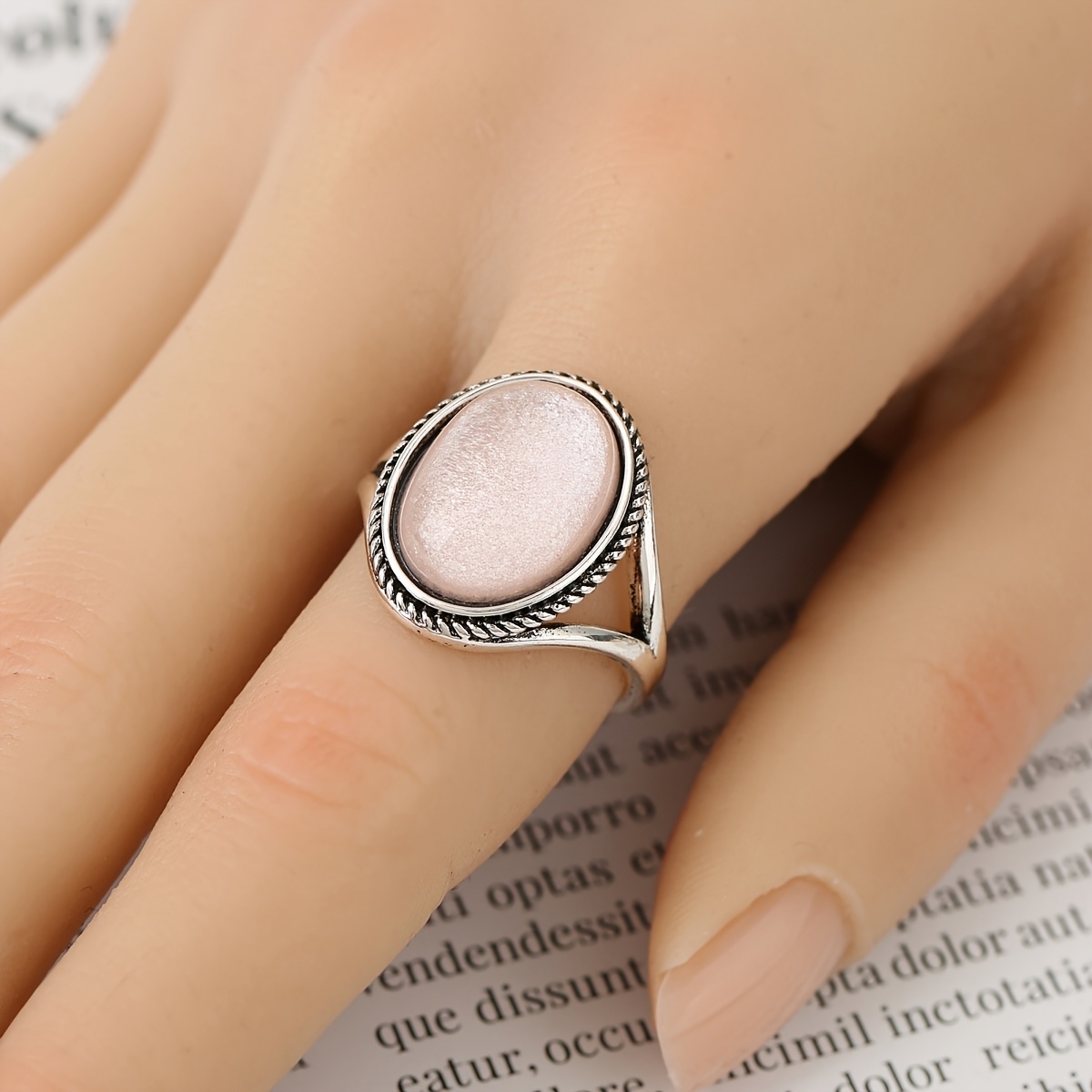 Exquisite Sunflower Copper Ring with Zirconia