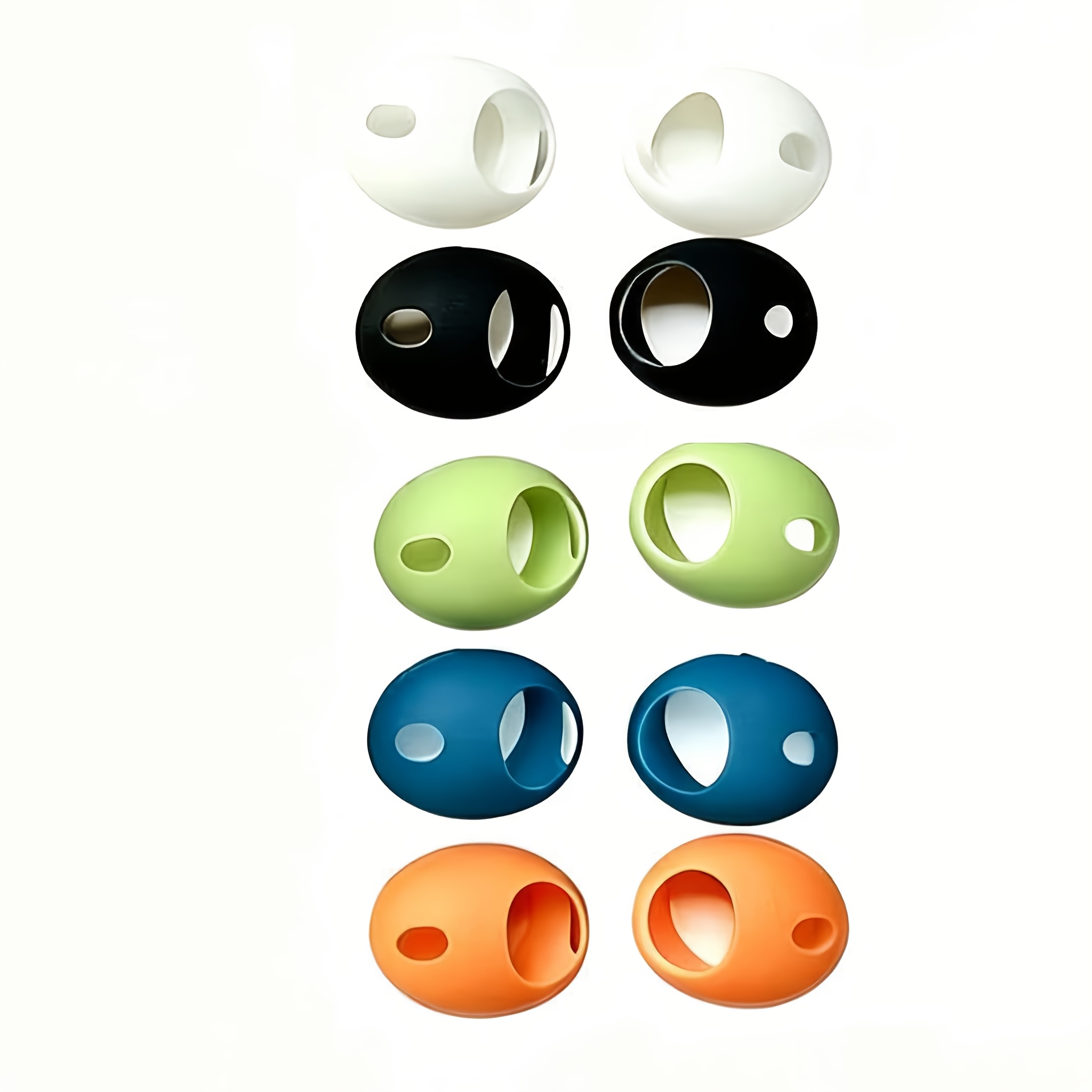TEMU 10pcs Adapté aux Étuis d'écouteurs Airpodspro3 Modèle 2025, 5 Couleurs Mélangées Ultra-Fins Couvercles d'écouteurs en Silicone, Anti-poussière,