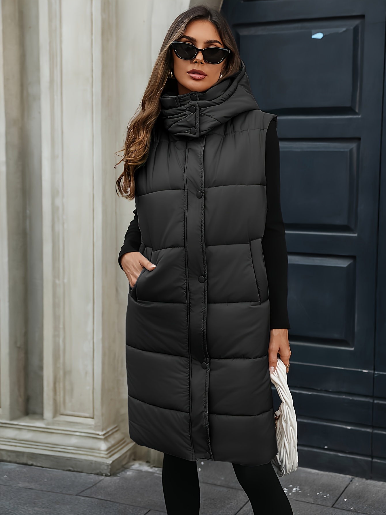 Fleece Vest SANTELON Women Winter Lightweight Warm Water-Resistant