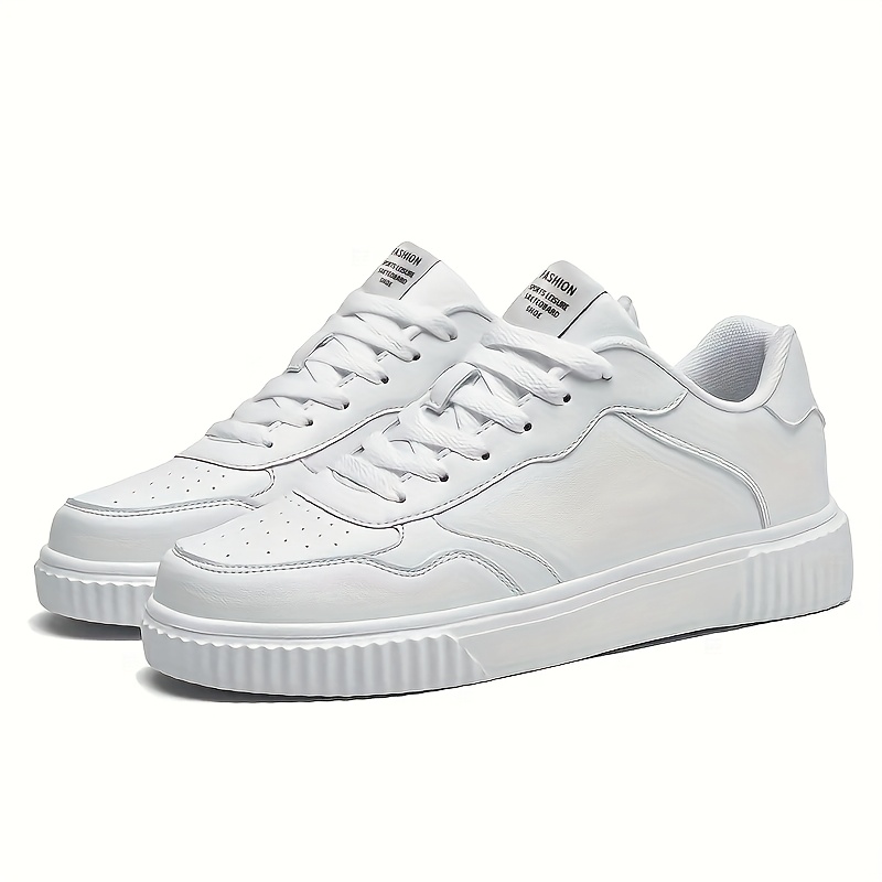classic white sneakers men featuring a casual Temu United Kingdom