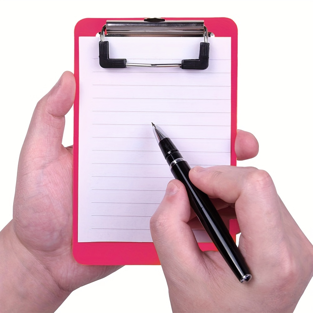 2 Pack Mini Clipboards 4x6 Inch Portable Memo Size Clipboard For