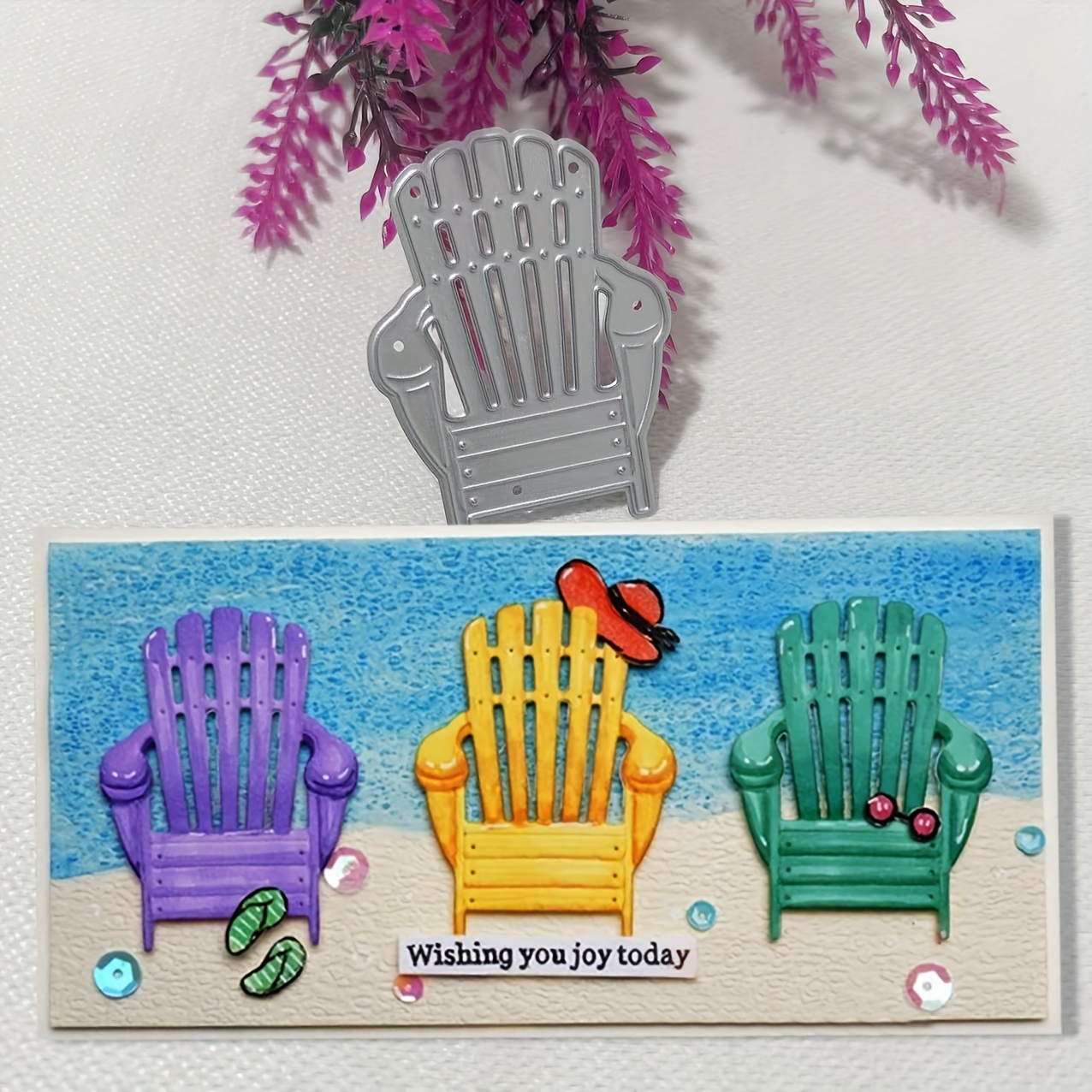 

1pc Chaises de argenté en découpé, pochoir de gaufrage sur le thème de la le scrapbooking, la de de vœux faites , outils de de -cadeaux