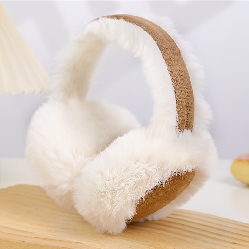 premium winter ear muffs soft plush ear covers retractable  display picture 1