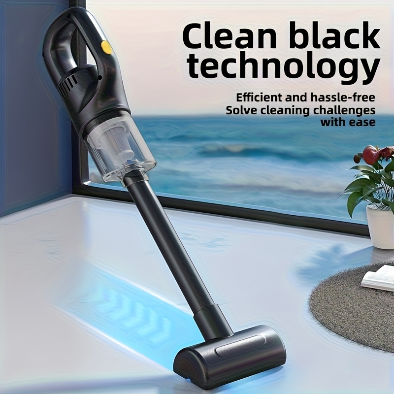TEMU Rechargeable Cordless Vacuum Cleaner, Ultra-lightweight And Portable, Effortless Cordless Cleaning, Powerful Suction, High Efficiency For