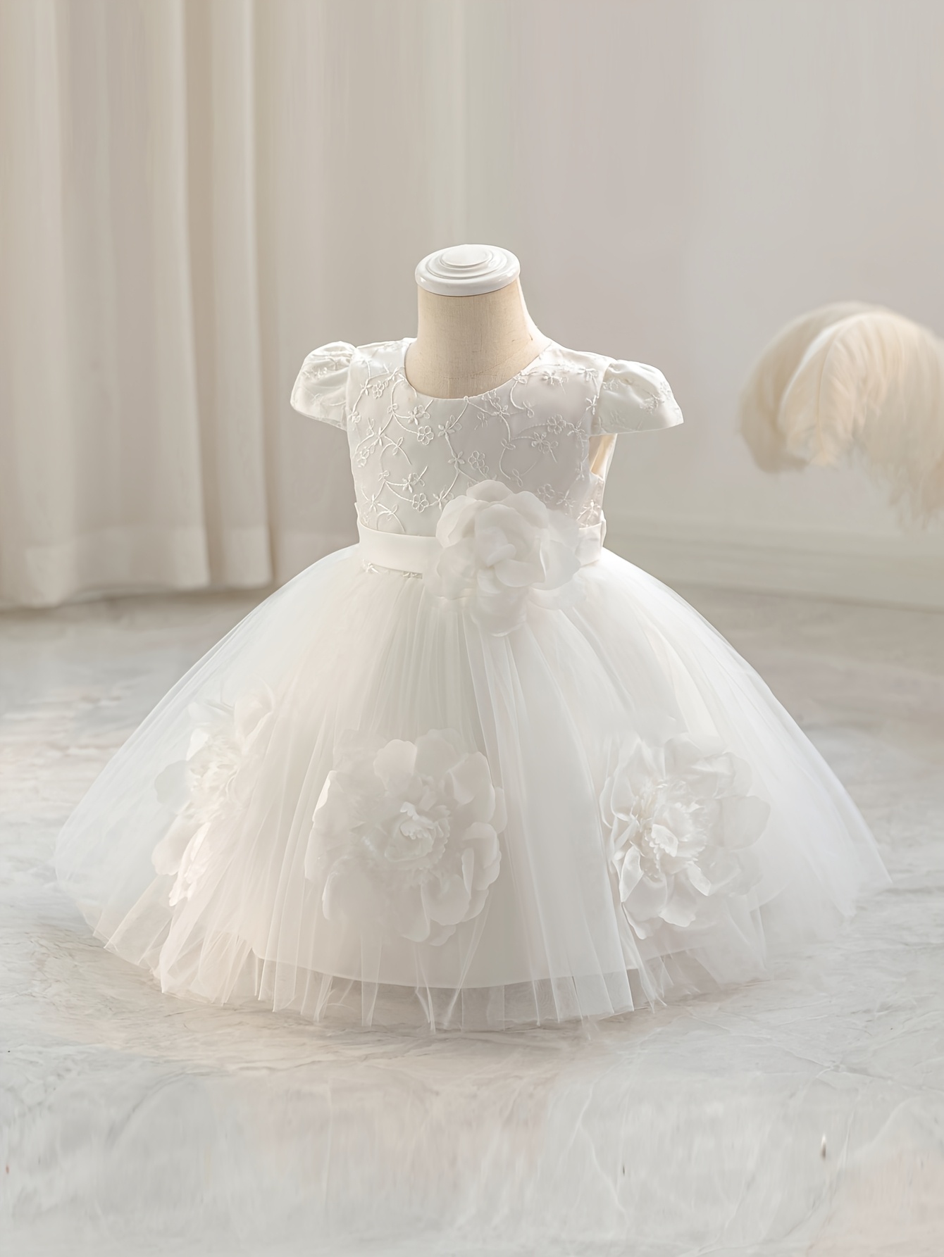 strapless open back dress 1st birthday outfit girl, it's my first birthday princess outfit girl,   Melih's Boutique