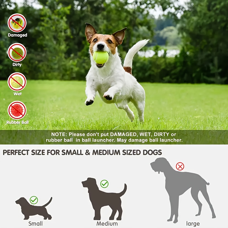 Lanzador automático de pelotas para perros, máquina interactiva para  lanzador de pelotas de tenis para perros apto para pelotas de tenis de 2