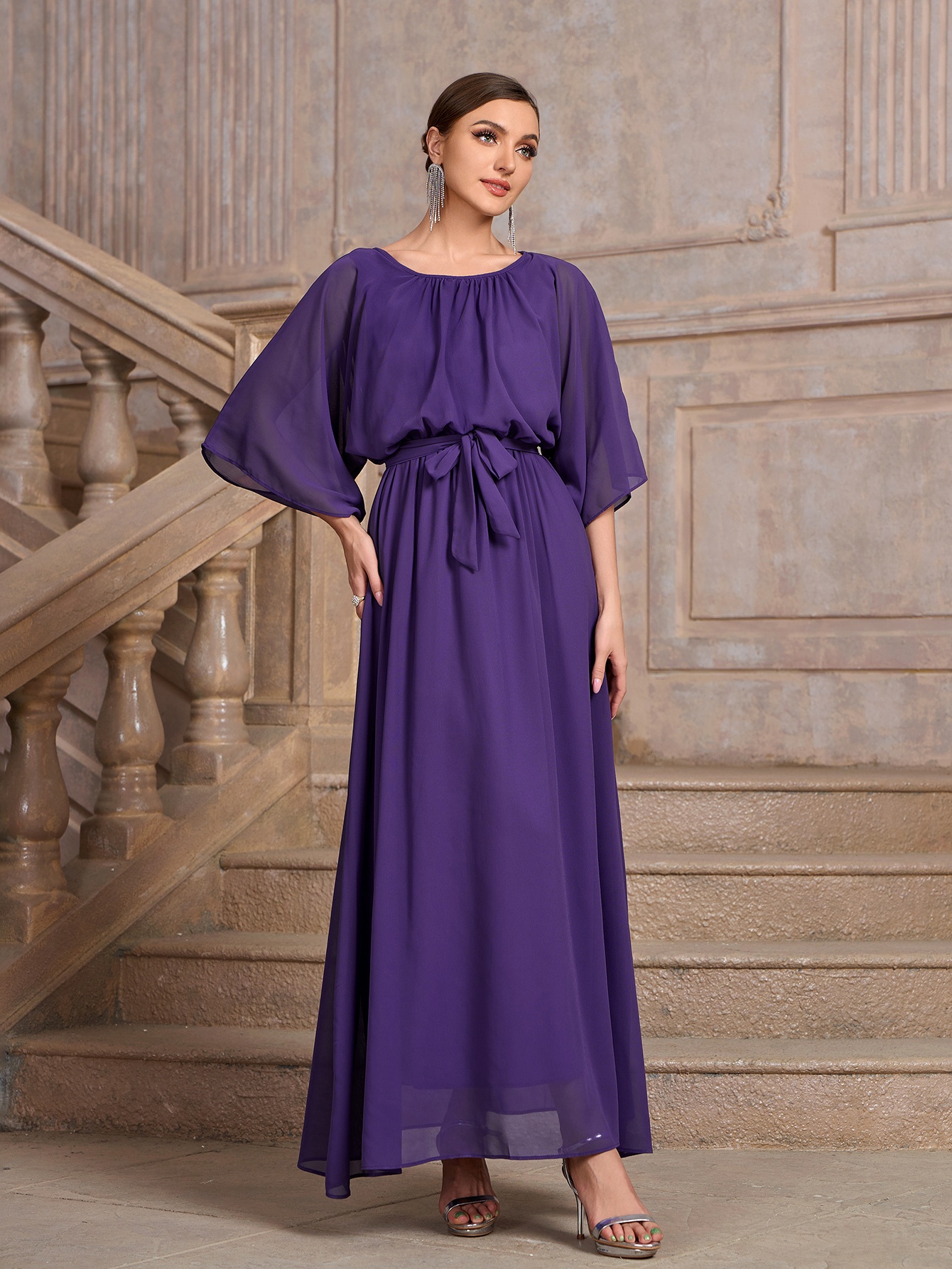 green emerald velvet dress Graduation Outfits for Moms from Amazon main image 0