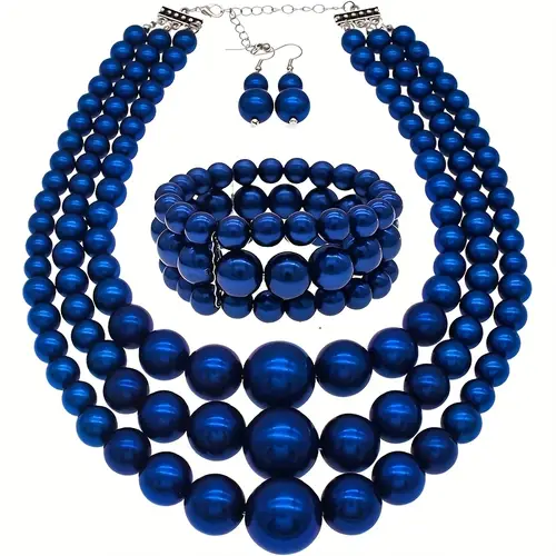 womens bracelets necklace jewelry set large big necklace and earring set multi strand necklace costume jewelry chunky necklaces for women