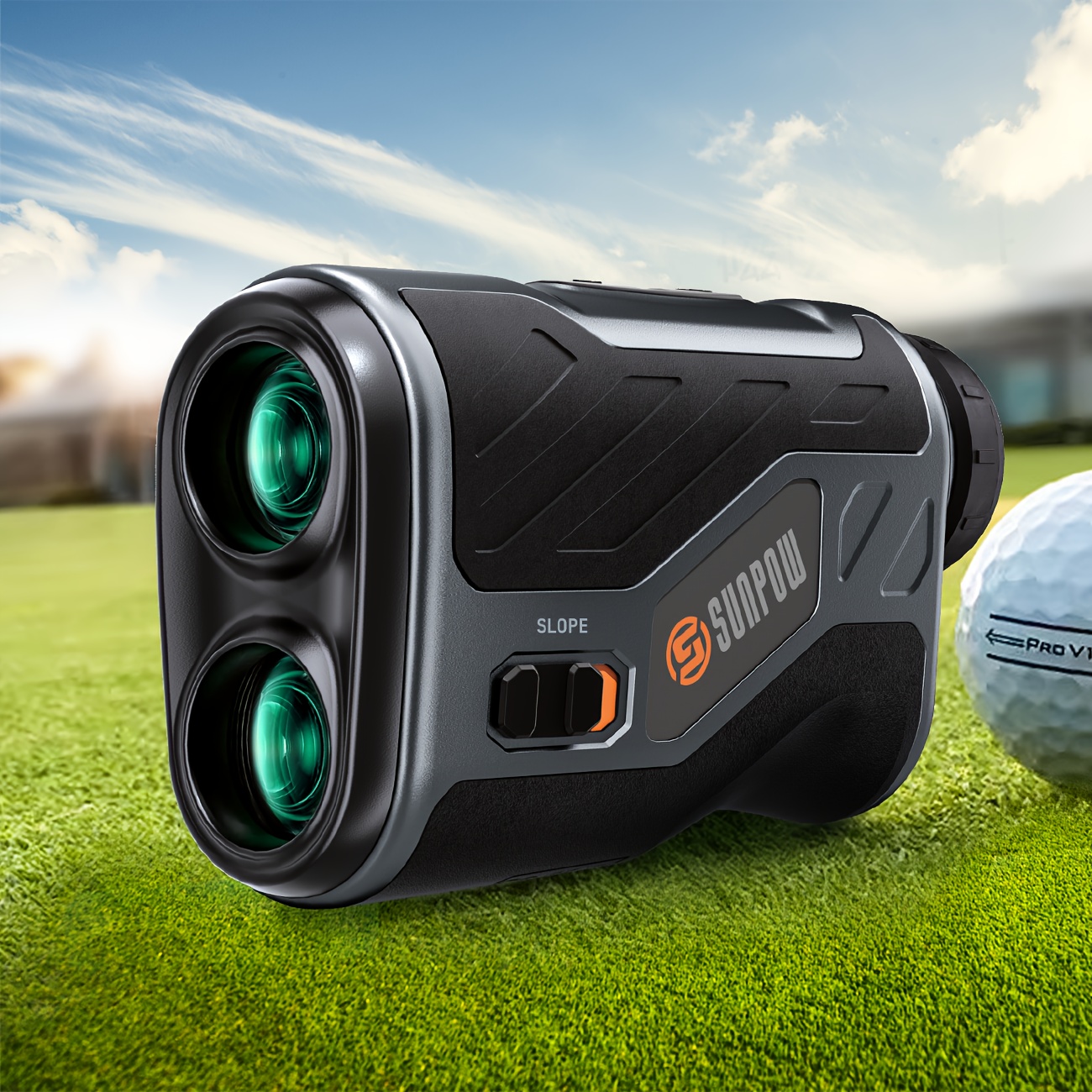 

Sunpow Golf Rangefinder With , 1200 Yards, 7x Magnification Laser For Golfing/hunting, Flag Pole Locking Vibration, Rechargeable Range Finders With Magnet