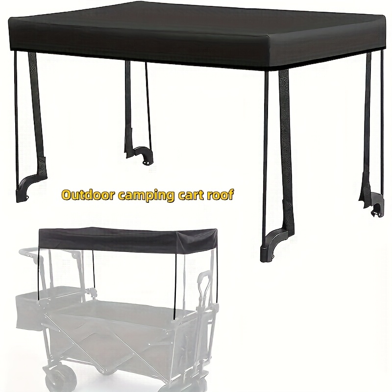 Temu – TEMU Universal Camping Cart Roof – Removable Awning, For 33.8-37″ Folding Utility Carts, Quick Setup (wagon Not Included), For Pet Strollers, Camping
