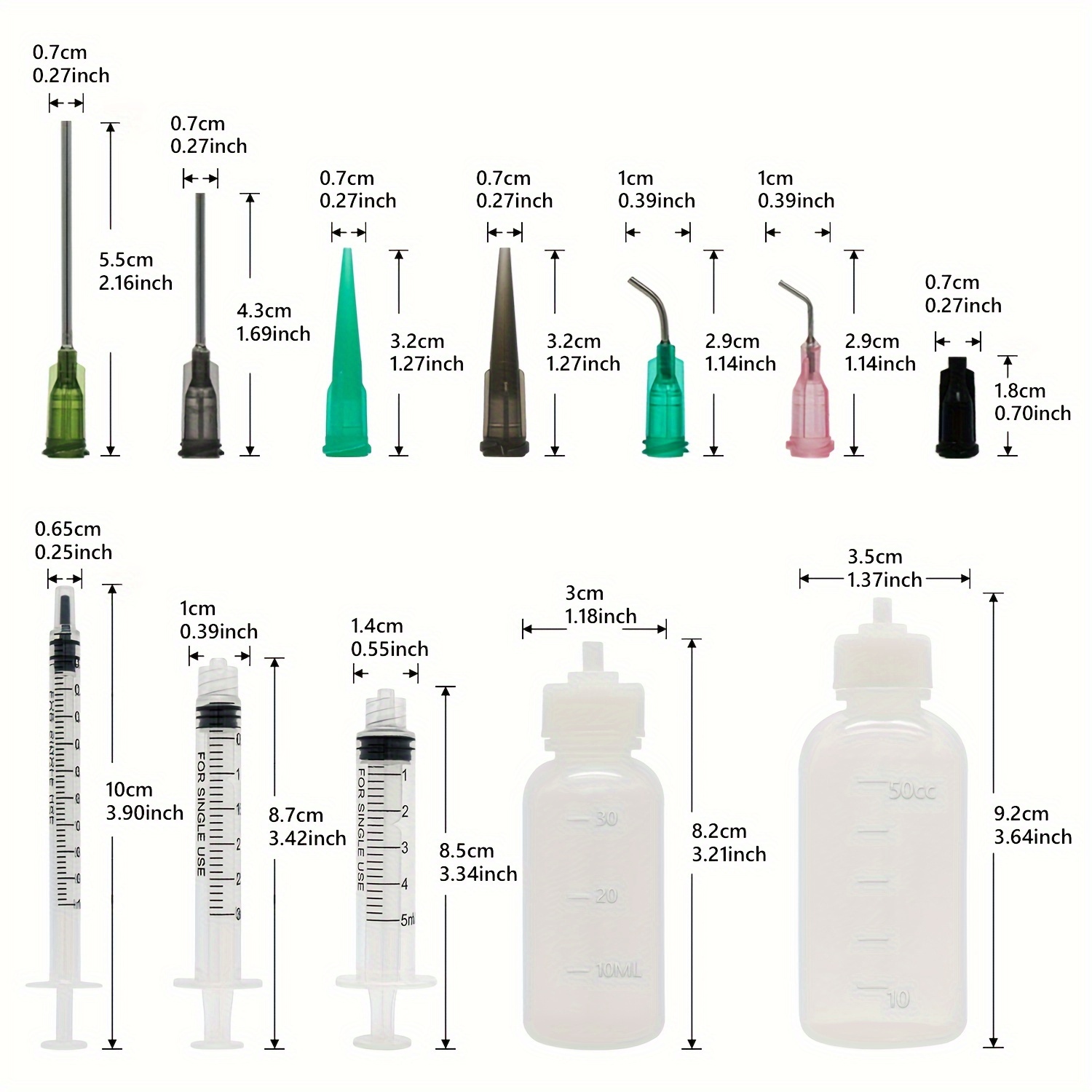 Syringes Needle Tip Bottle 14ga 16ga 18ga 20ga Blunt Tip - Temu