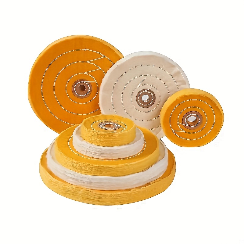 

Premium Jewelry Polishing Wheel Set - 4/6" X 50, 12mm Hole, & Reusable For Metal, Wood, Ceramic, Glass - Buffing Cloth