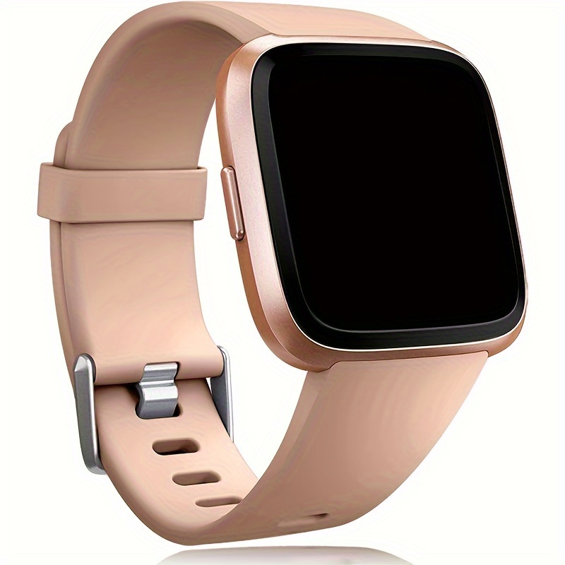  Wepro Correas de repuesto compatibles con Fitbit Versa  SmartWatch, Versa 2 y Versa Lite SE, correa de reloj deportivo para mujeres  y hombres, pequeña, color beige : Electrónica