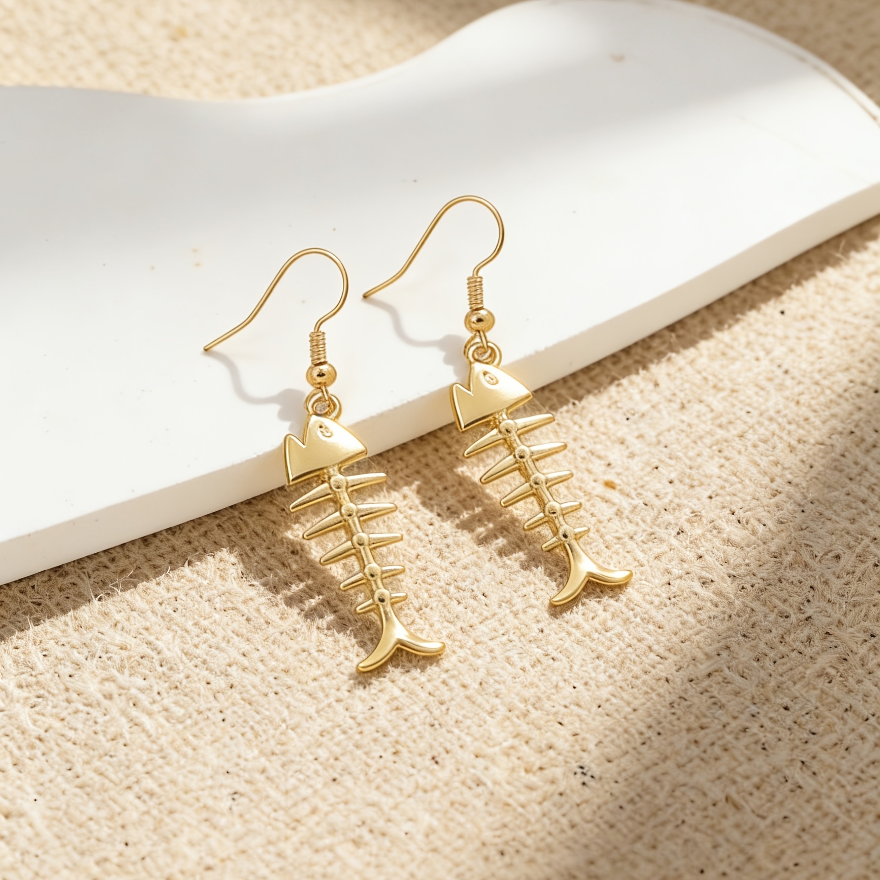 TEMU Pendientes de mujer con colgante de espina de pez, exquisitos, elegantes y a , ideales para regalar en vacaciones, citas, reuniones, fiestas, ,
