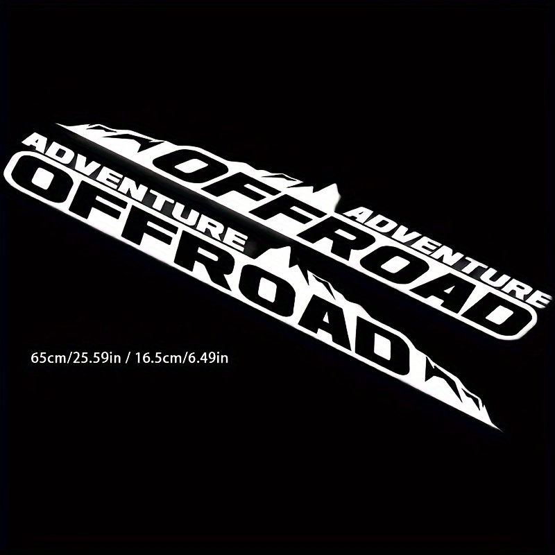 2pcs Suitable For Off-road Vehicle Hood Stickers, Suitable For Off-road Retrofit Body Stickers