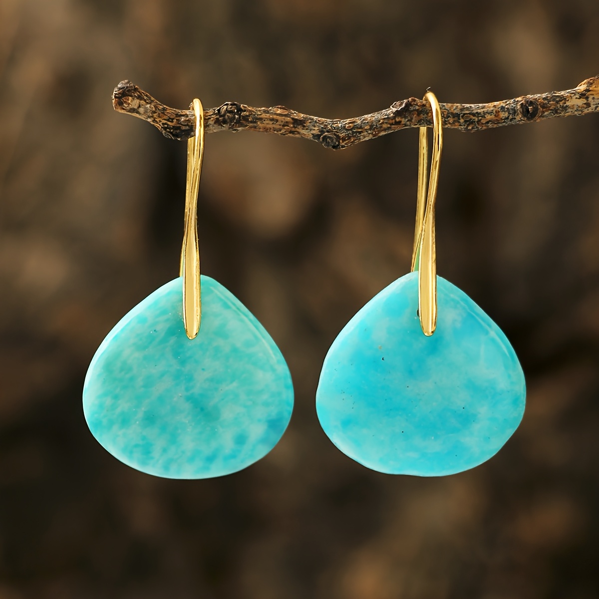 2026 Spring Summer New 6 Colors Stone Drop Earrings For Women