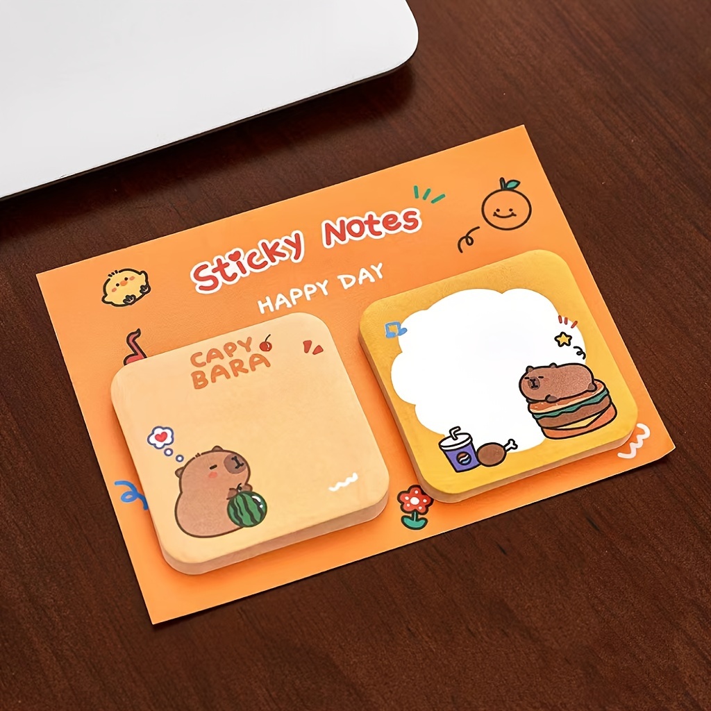 Each Book Contains 60 Sticky Notes From The Capybara Astronaut Series