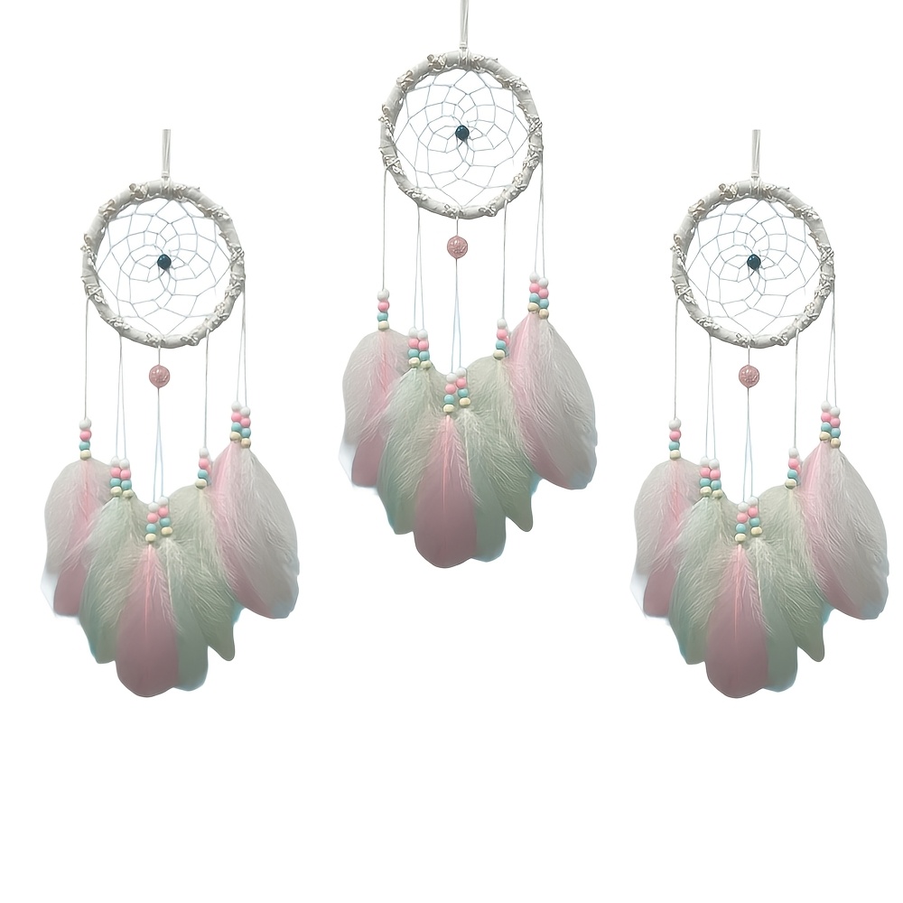 TEMU 3pcs Set Of Dream Catchers Decorative Hanging Ornaments, Bohemian Style Suitable For Rooms And Living Rooms, Balcony Wind Chimes, Wedding Party