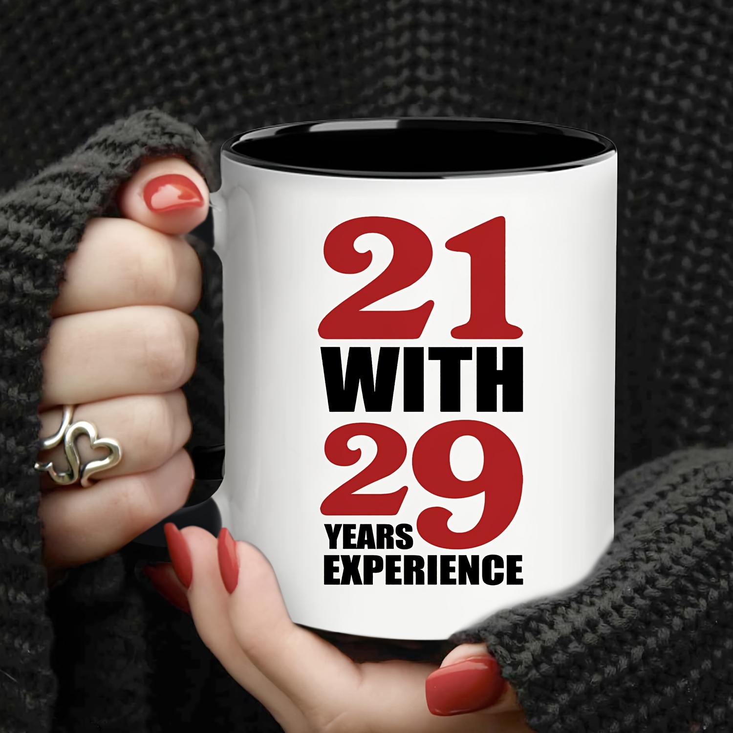 1pc 50th birthday mug 21 29 years experience funny coffee - Temu Bahrain
