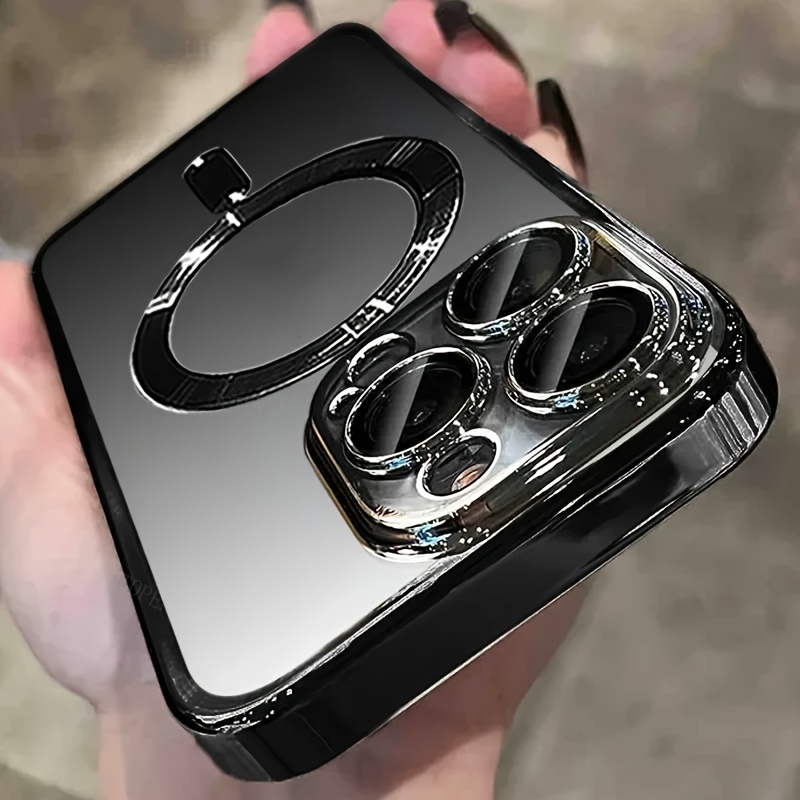 Phone Case: 17 Pro Max/17 Pro/17 Air/17/16/15/14/13/12/11 Pro Max/pro/plus, Ultra Thin Magnetic Case, Electroplated Full Lens Cover, Wireless Charging Shockproof Slim Protective Case