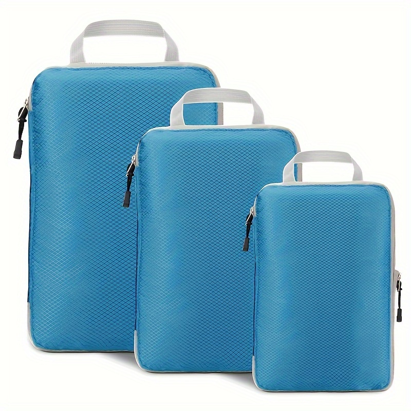 3 Set Bags For Travel Packing Cubes For Suitcases And Backpack, Lightweight Vacation Essentials