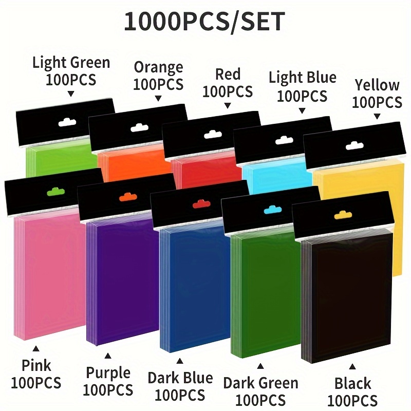 Premium 1000-Count Trading Card Sleeves - Durable PP Material * Sports  Cards * Football Cards & Collectibles - Assorte