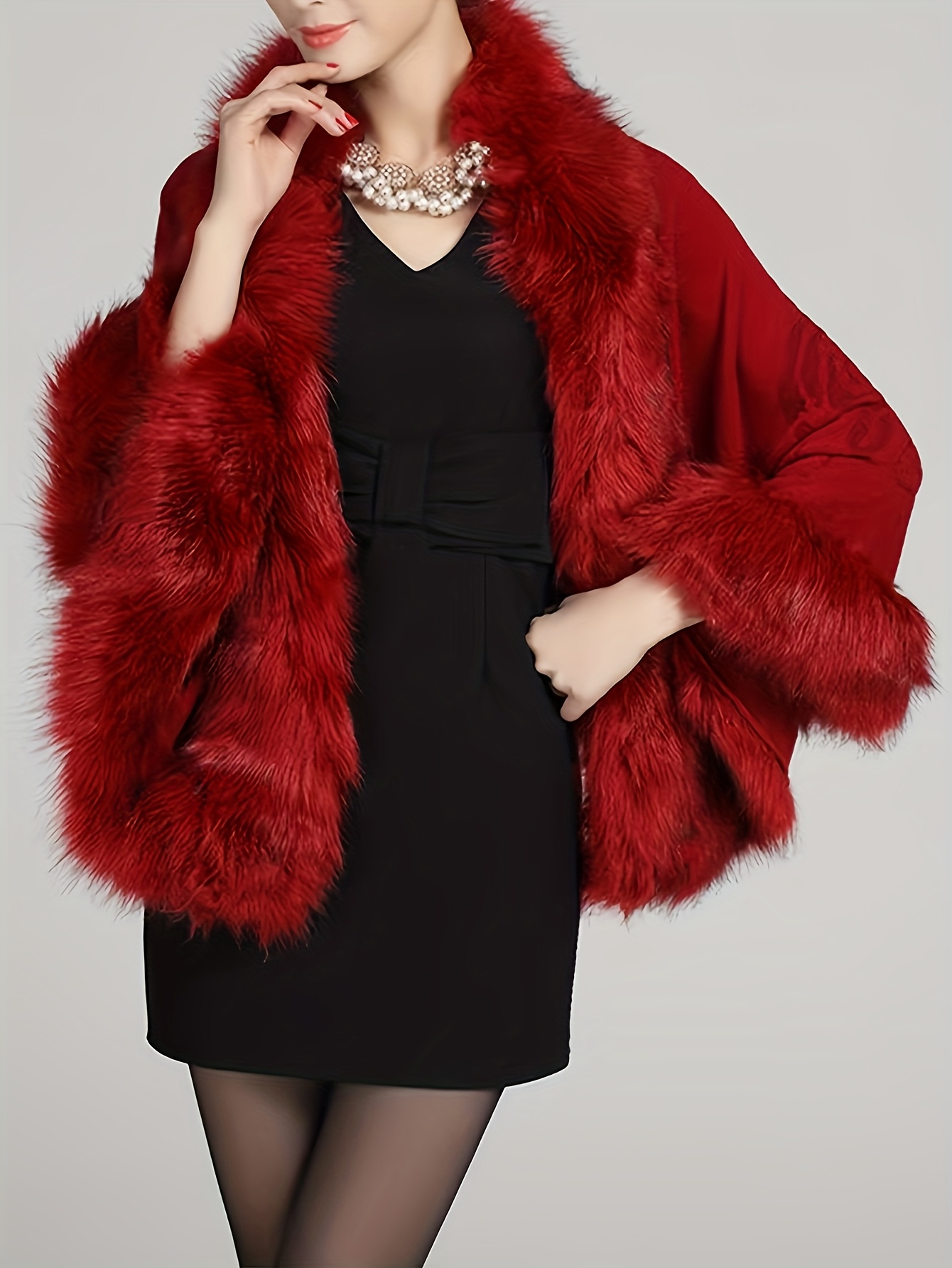 plus size an elegant ladys shawl a featuring a jacquard - Temu Australia, image size:800x1066