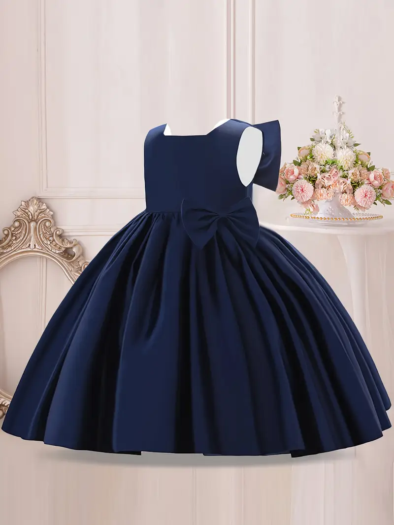 girls formal dress large bow puff princess skirt little girl - Temu Qatar girls formal dress large bow puff princess skirt little girl - Temu Qatar