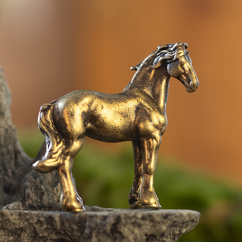 Antique Brass Horse, vintage, home decor outlet