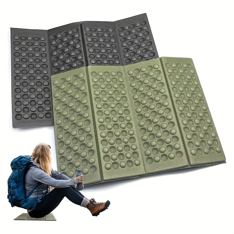 item picture 38.51 X 27.51 cm Egg Crate Foam Pad, Honeycomb Massage Pad, Foldable Foam Mat, for Outdoor Hiking, Camping, Training Grounds, Foldable Seat Cushion, Picnic Cushion, Moisture-Proof Pad
