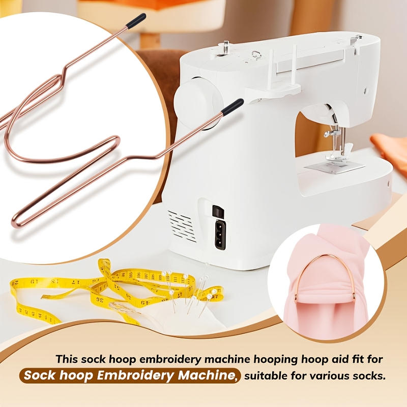 TEMU Sock Embroidery Frame Set, Embroidery Machine Sock Cover, 3pcs Set Of Socks With Simple Embroidery Tools And Hoop Assistance Station, Embroidery