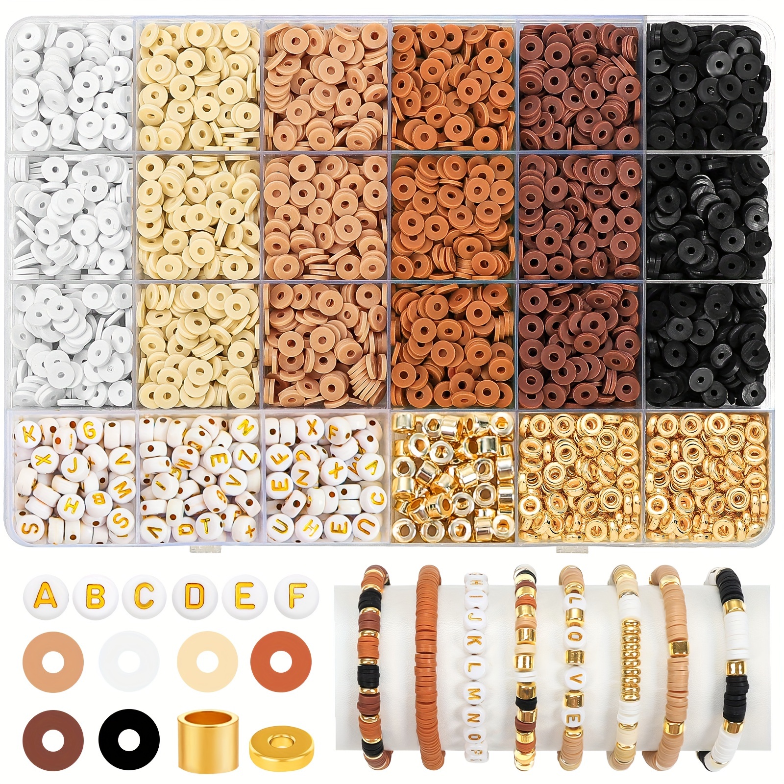 7100 Pezzi Kit Perline per Braccialetti, Kit Braccialetti Fai da