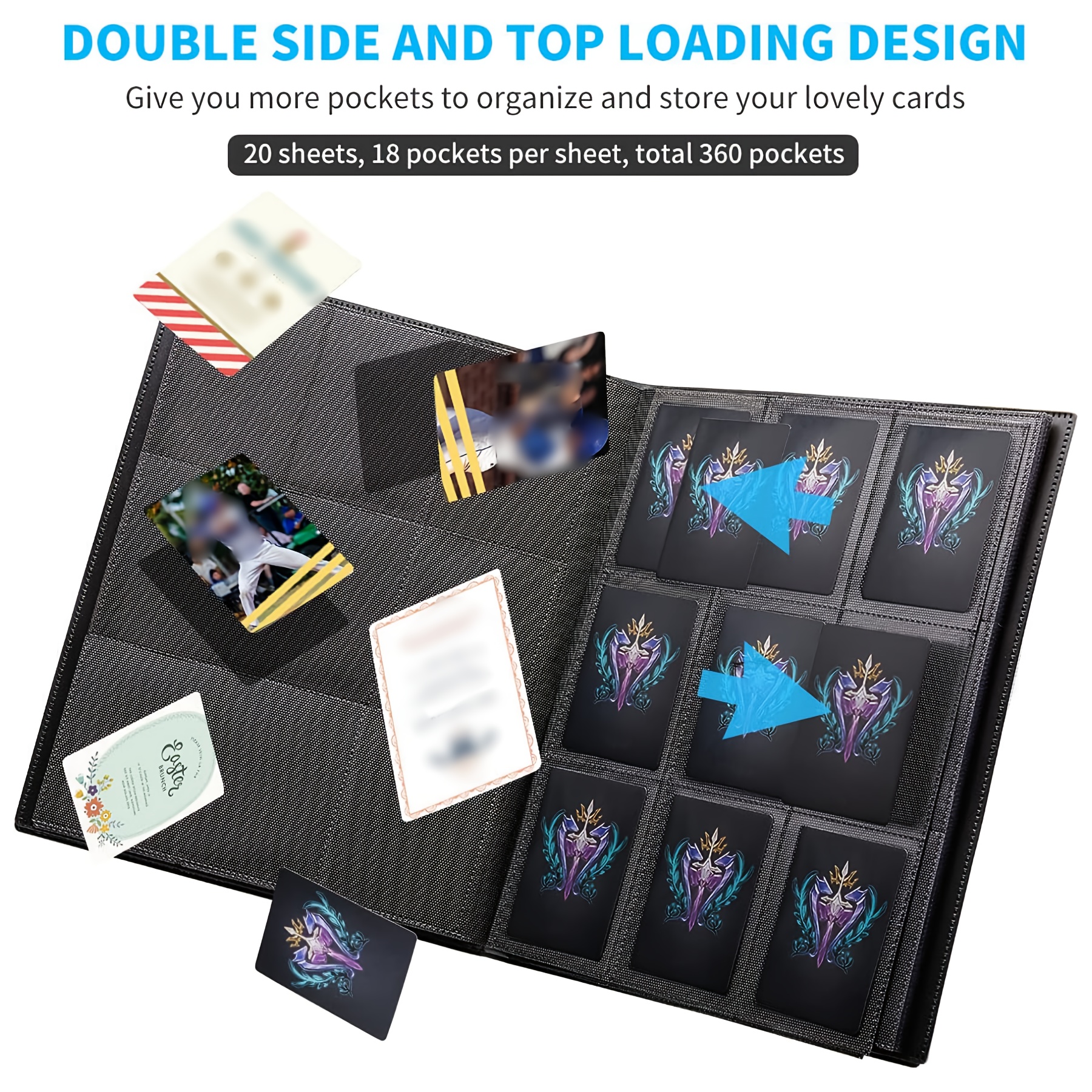 360 pocket trading card side loading - Temu United Kingdom
