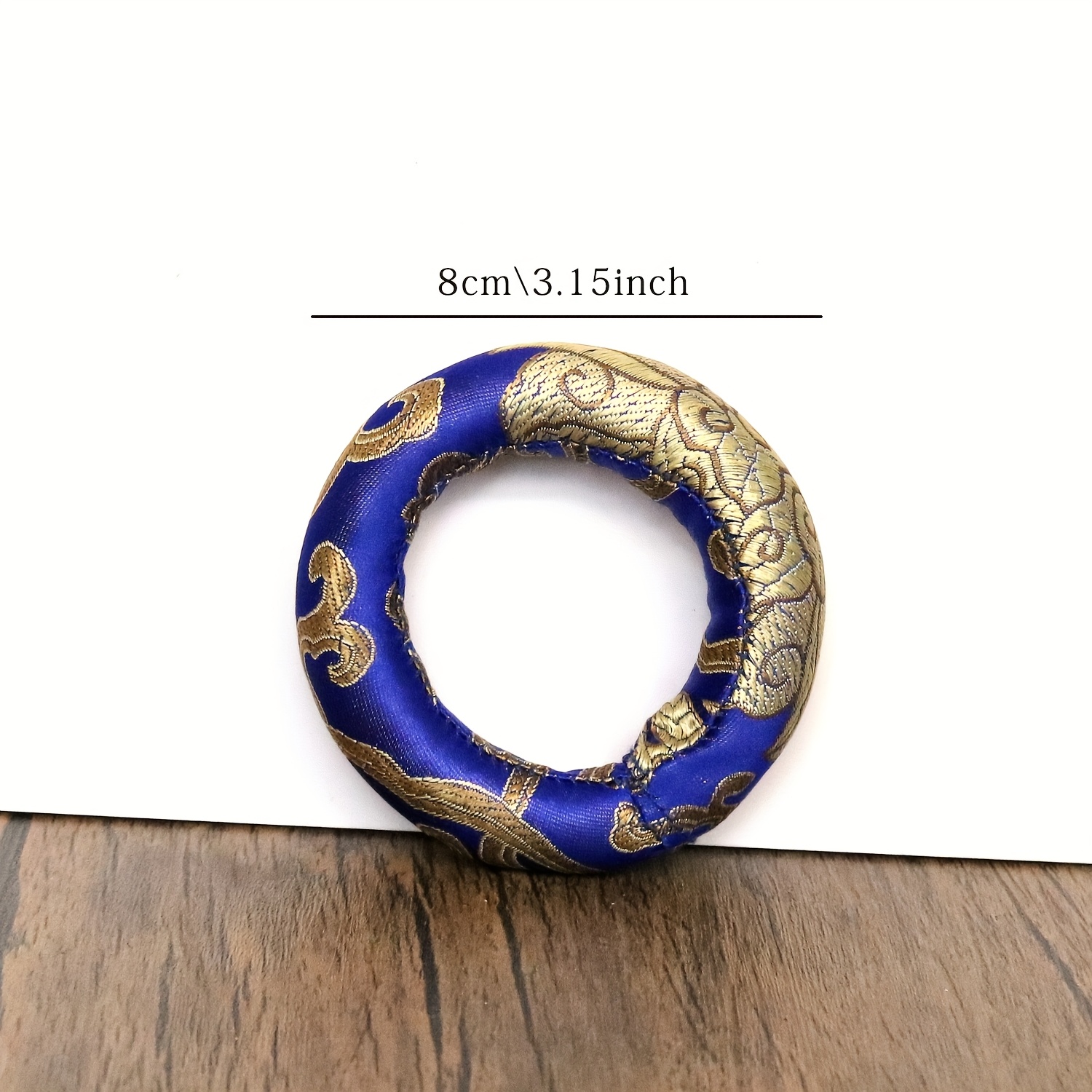 TEMU Singing Bowl Cushion, 8/13/10cm Silk Brocade Round Cushion Ring Pillow For 3-6 Inches Diameter Meditation Singing Bowls()