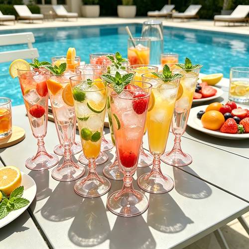 19pcs glasses plastic wine glasses 5 5 oz 155 9g clear acrylic flutes cocktail glasses bulk parties weddings bars birthday parties baking engagements halloween