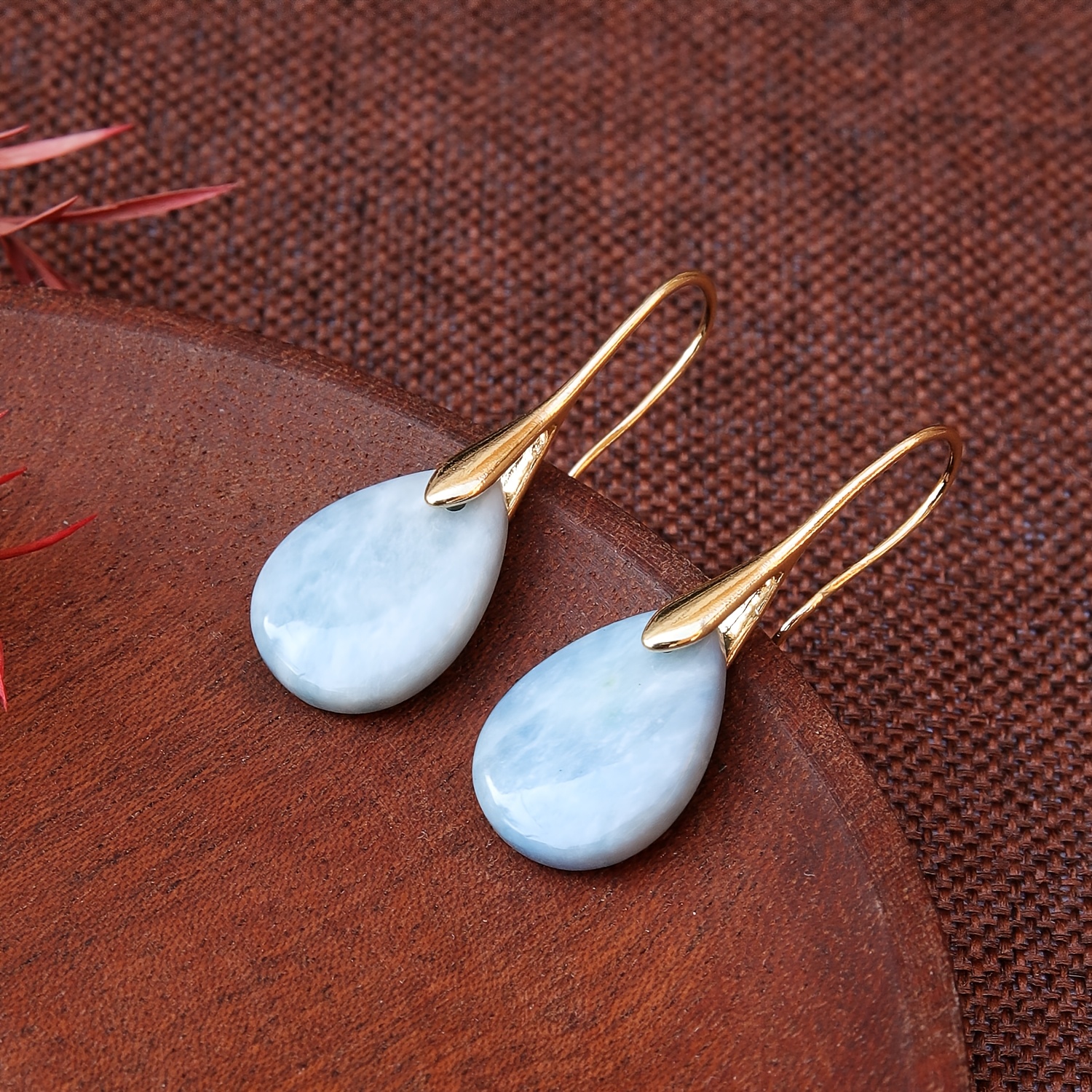 Women's Stylish Petite Natural Stone Earrings