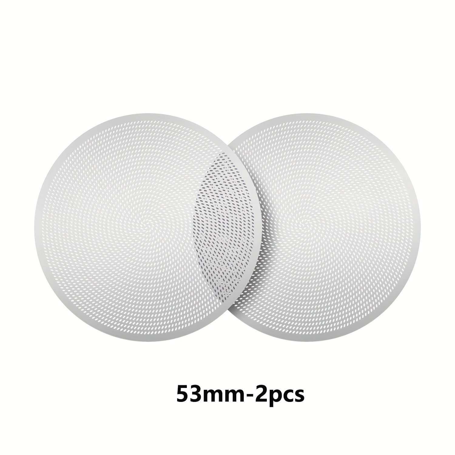 TEMU 2pcs/set 51/53/58mm Coffee Filter Plate Replacement Backflush Filter Mesh Screen Filter For Coffee Machine Handle Coffee Puck Screen Espresso