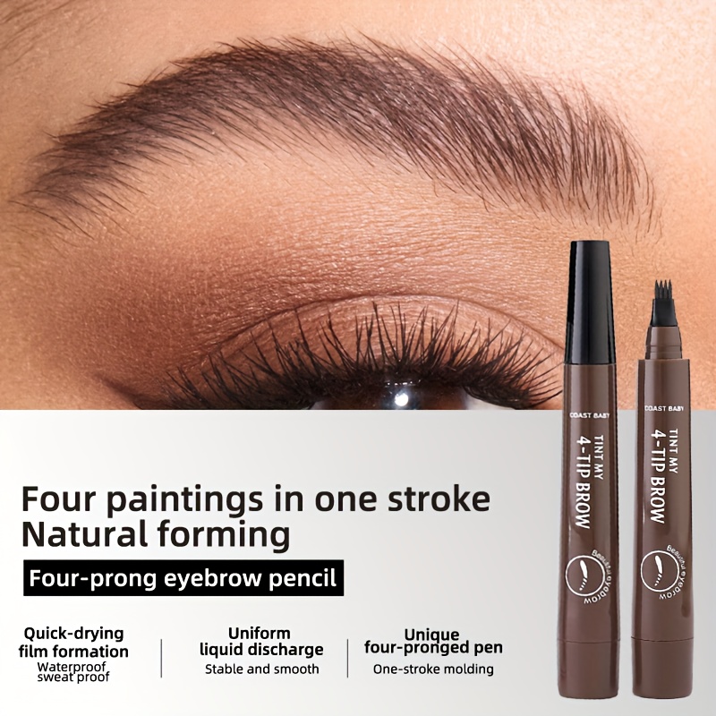 3pcs Four-pronged Eyebrow Pencil for Beginners Can Easily Get on It Super Fine Waterproof Eyebrow Pencil Four-pronged Head Design Accurately Defined Natural Brow Waterproof Sweatproof Non-smudging Long-term Makeup Creation All-Day Wear Easy to Use Design Anytime Anywhere Makeup Replacement Can Be Made in Anywhere Super Value