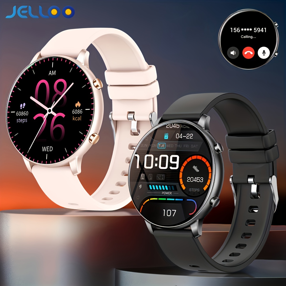 

Jelloo 2023 Upgrade Smart Watch (answer/make Call), 1.39" Display Smart Watch For Women Men, Fitness With Multi Sport Modes, Waterproof, Step Calorie Counter, Sleep Watches For Iphone/android Phone