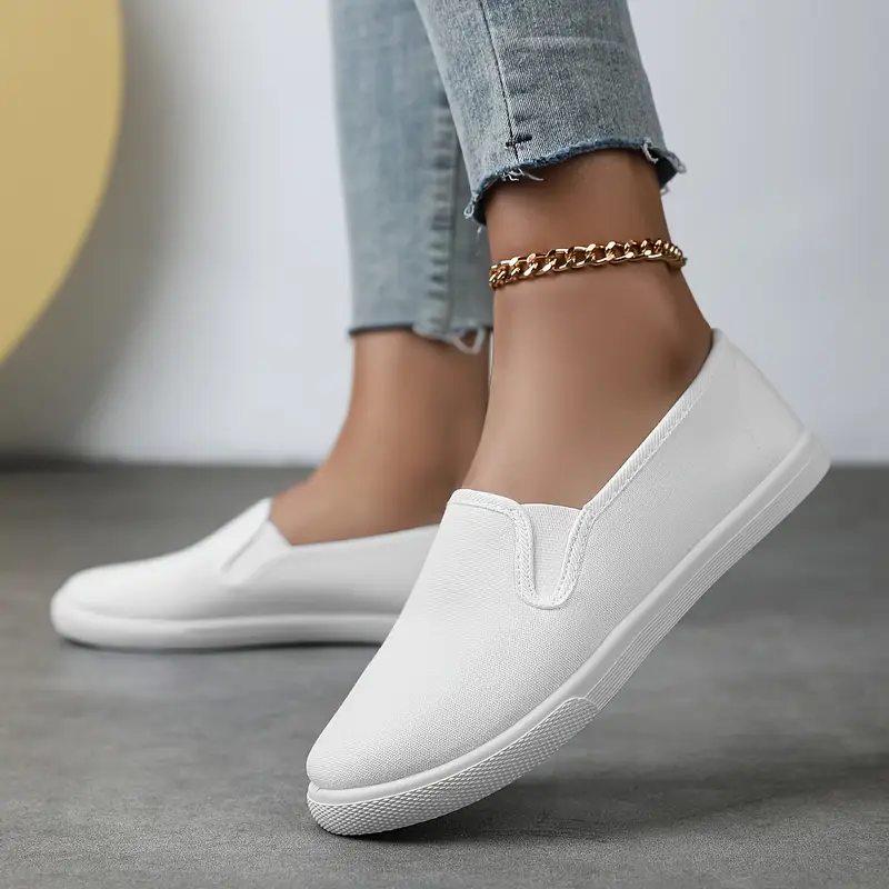 womens solid color casual sneakers white sneakers flat shoes - Temu womens solid color casual sneakers white sneakers flat shoes - Temu