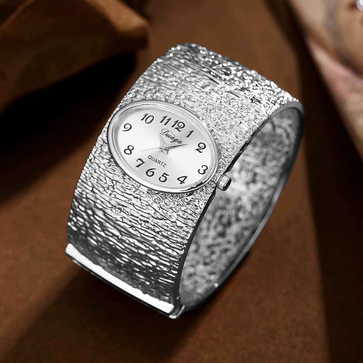 2pcs Women's Elegant Temperament Bracelet Watch + Versatile Bracelet Set, the Perfect Gift for Her on Mother's Day, Birthdays, and Anniversaries