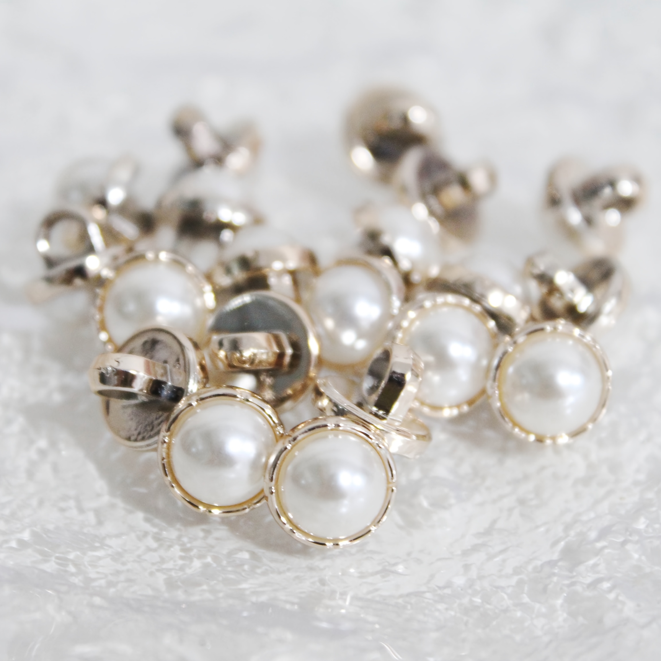 TEMU 20 piezas/paquete de botones de perla de 10 mm, botones pequeños, botones para camisas, cárdigans, chaquetas pequeñas, botones para suéteres,