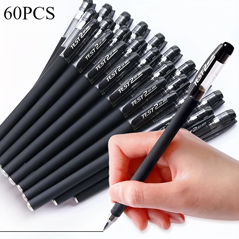 Image of 60pcs Tip Gp380 Executive Gel Pens - Premium Smooth Writing S With Black Ink, Sleek For Professionals, Students, Office & School Supplies