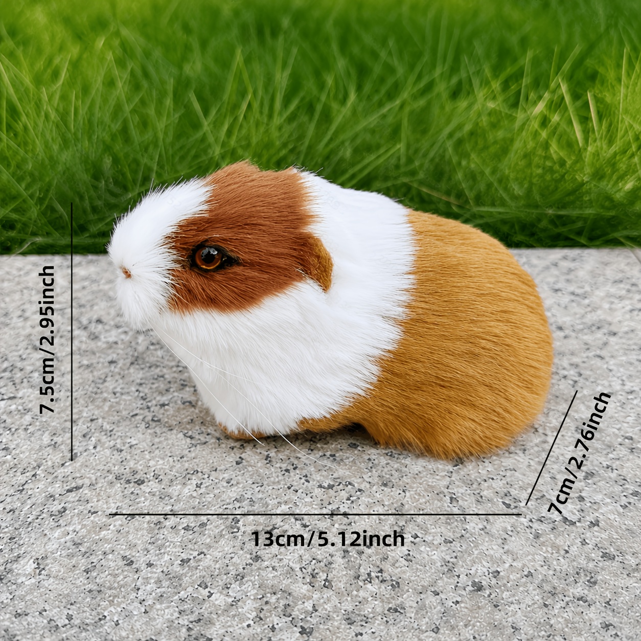 Realistic Hamster Figurine - Soft Plush Texture, Three-dimensional Design, Palm-sized Desktop , Soothing Home Decor